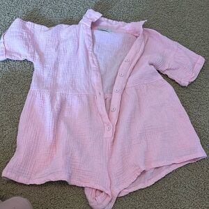 Petal and pup pink romper